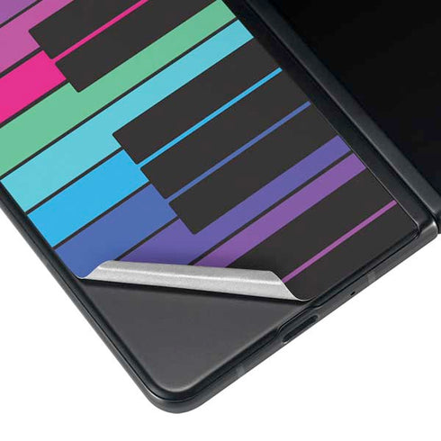 Color Piano Keys Galaxy Z Fold4 5G Skin